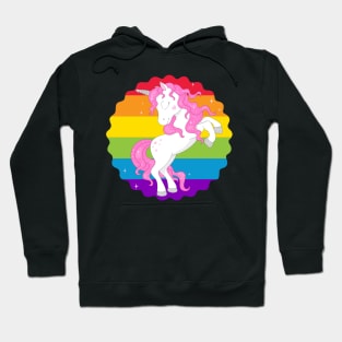 Pink vintage unicorn Hoodie